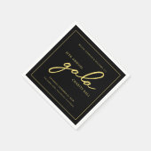 Gala Event Wohltätigkeit Fundraiser Wilhelm Tell Serviette (Ecke)