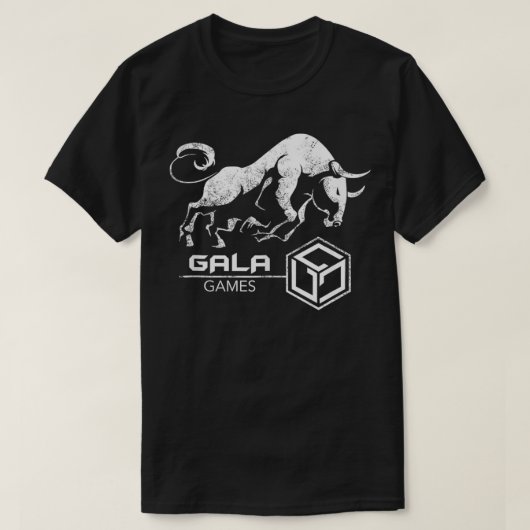 GALA Games Crypto BULLRUN HODL NFT Gaming Milliona T-Shirt (Design vorne)