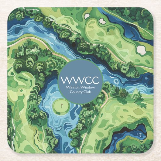 Gala Golf Course Event Paper Untersetzer (Vorderseite)