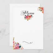 Gala-Menü Einladung (Vorne/Hinten)