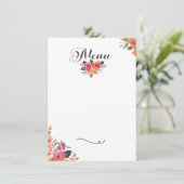 Gala-Menü Einladung (Stehend Vorderseite)