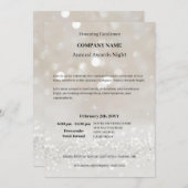Gala-Nacht für das moderne Unternehmen Einladung (Vorne/Hinten)