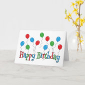 Gala of Fun Balloons Happy Birthday Karte (Gelbe Blume)