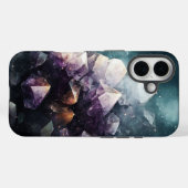 Galactic Amethyst Stones TelefonCase Case-Mate iPhone Hülle (Rückseite (Horizontal))