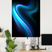 Galactic Aurora Polaris Poster (Heimbüro)