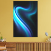 Galactic Aurora Polaris Stretched Canvas Print Leinwanddruck (Insitu (Wohnzimmer))