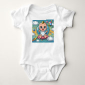 Galactic Baby - Niedlich & Quirky Space Theme Strampler (Vorderseite)