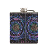 Galactic Bloom Mandala Flachmann (Rückseite)