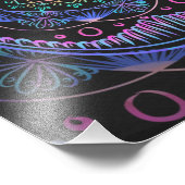 Galactic Bloom Mandala Fotodruck (Ecke)