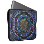 Galactic Bloom Mandala Laptopschutzhülle (Vorne Rechts)