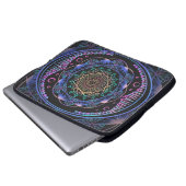 Galactic Bloom Mandala Laptopschutzhülle (Vorne Knopf)