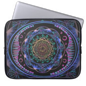 Galactic Bloom Mandala Laptopschutzhülle (Vorderseite)