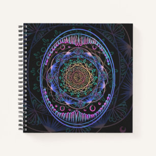 Galactic Bloom Mandala Notizblock