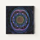 Galactic Bloom Mandala Notizblock (Rückseite)