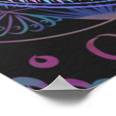 Galactic Bloom Mandala Poster (Ecke)