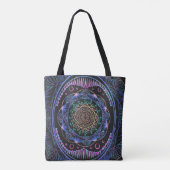 Galactic Bloom Mandala Tasche (Rückseite)