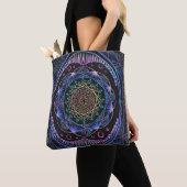 Galactic Bloom Mandala Tasche (Von Nahem)