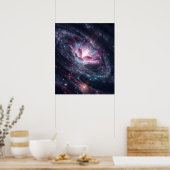 Galactic Bloom Poster (Küche)