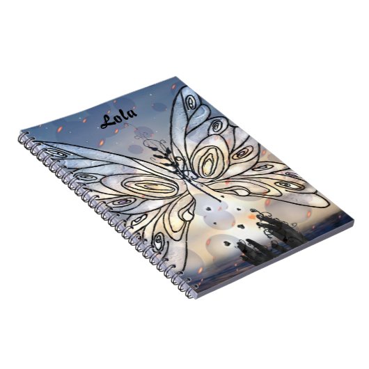 Galactic Butterfly Notizblock (Rechte Seite)