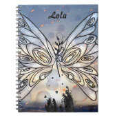 Galactic Butterfly Notizblock (Vorderseite)