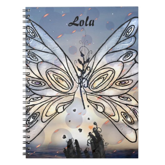 Galactic Butterfly Notizblock (Vorderseite)