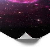 Galactic Butterfly of Light in a Cosmic Sky Poster (Ecke)
