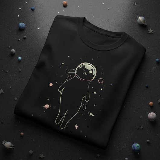 Galactic Cat Voyager Design – Space Cat Astronaut T-Shirt