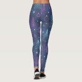 Galactic Christmas Leggings – Modern Festive Space (Rückseite)