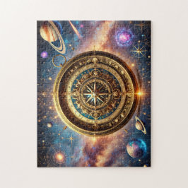 Galactic Compass Celestial Starry Sky Design Puzzle