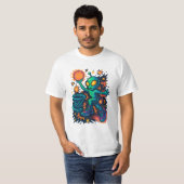 Galactic Dunk: Alien in Kicks! T-Shirt (Vorne ganz)