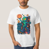 Galactic Dunk: Alien in Kicks! T-Shirt (Vorderseite)