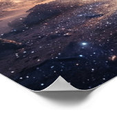 Galactic Elephant Starfall Sky Poster (Ecke)