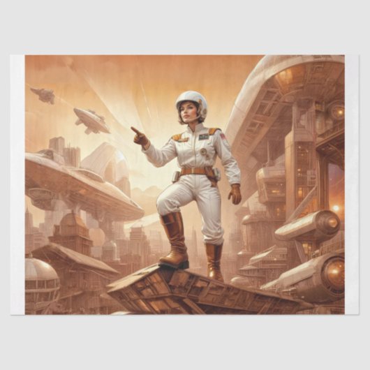 Galactic Explorer Decoupage Seidenpapier (Vorderseite)