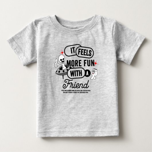 Galactic Friends Space | Baby T-shirt (Vorderseite)