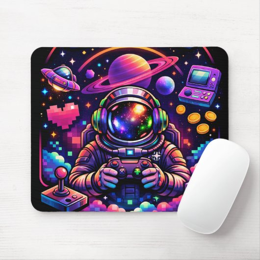 Galactic gamer by me  mousepad (Mit Mouse)