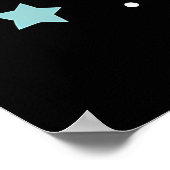 Galactic Gaze: Alien in Cosmic Space Poster (Ecke)