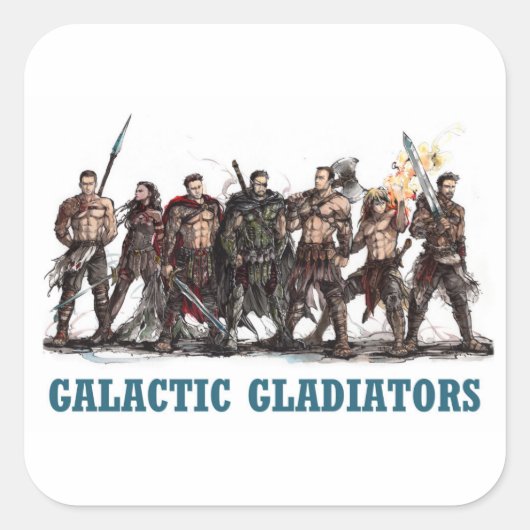 Galactic Gladiators Sticker (Vorderseite)