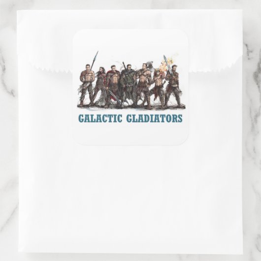 Galactic Gladiators Sticker (Tasche)