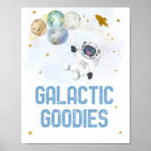 Galactic Goodies Astronaut Weltraum Geburtstag Poster (Vorne)