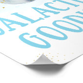 Galactic Goodies Galaxy Blue Gold Space Geburtstag Poster (Ecke)