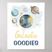 Galactic Goodies Weltraumgalaxie Junge Geburtstag Poster (Vorne)