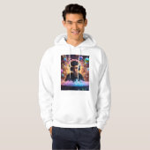 "Galactic Grooves: Intergalactic DJ Journey" Hoodie (Vorne ganz)