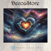 Galactic Heart Decoupage Seidenpapier