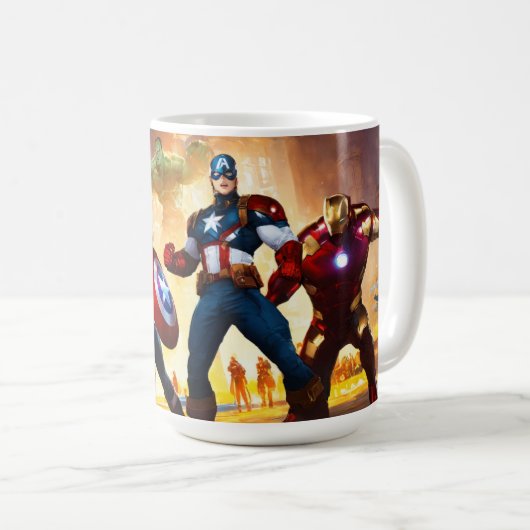 "Galactic Heroes Battle Tea Glass" Kaffeetasse (VorderseiteRechts)