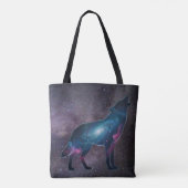 Galactic Howling Wolf Silhouett Tasche (Rückseite)