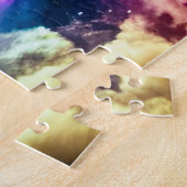 Galactic Indigo Northern Lights Vivid Weltraum Puzzle (Seite)