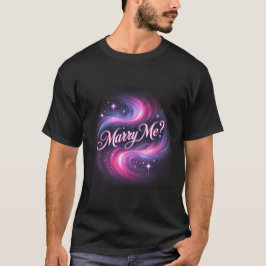 Galactic Liebe Marry Me Mens Tshirt
