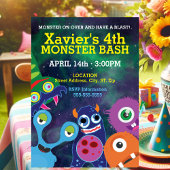 Galactic Monster Mash Geburtstag Einladung