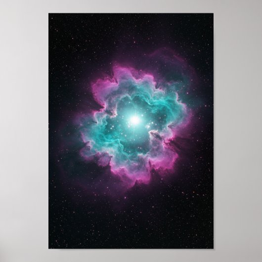 Galactic Nebula Space Print Poster (Vorne)