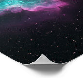 Galactic Nebula Space Print Poster (Ecke)